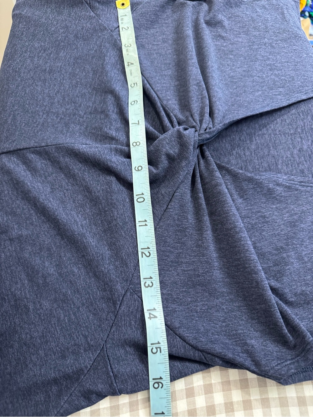 Patagonia Women’s Twist Front Travel Dress Navy Blue Size L - Picture 7 of 10